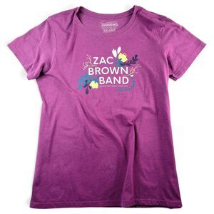 zac brown band down the rabbit hole live tour t shirt purple 2xl tour dates